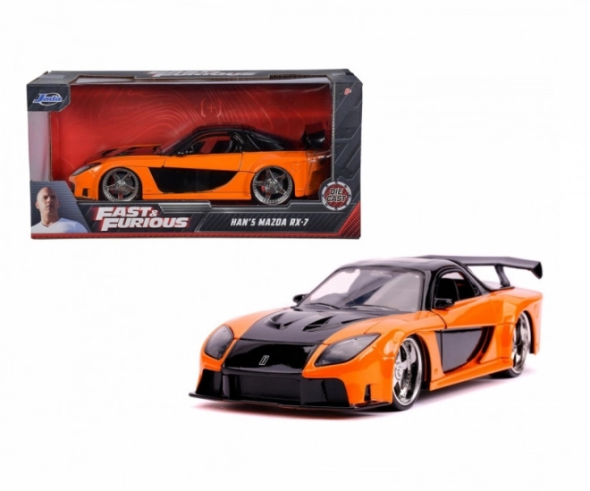 Vozidlo Mazda RX-7 ve velikosti 1/24 - Rychle a zběsile