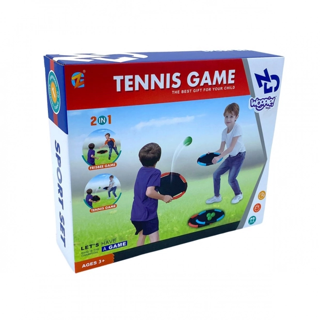 Woopie hra dovednosti 2v1 tenis frisbee