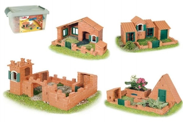 Stavebnice Teifoc Domek Raul II 280ks v plastovém boxu 41x19x30cm