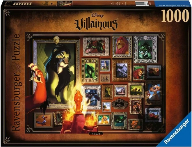 RAVENSBURGER Puzzle Disney Villainous: Scar 1000 dílků