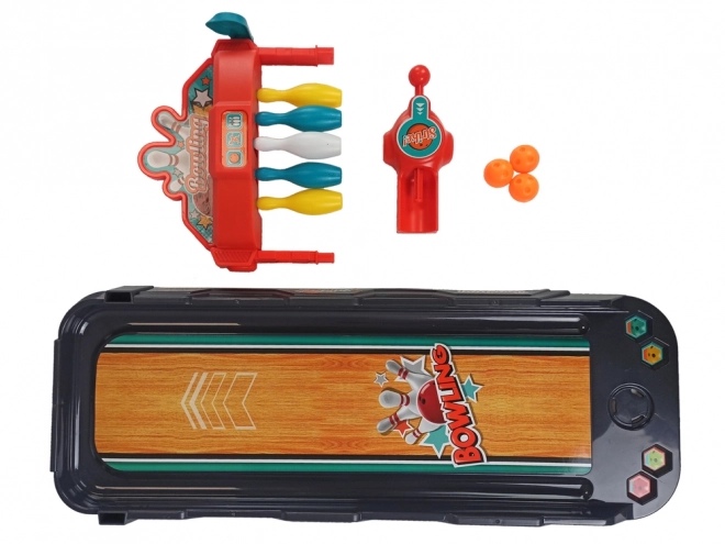 Mini kuželky Arcade Game Launcher Track Cards