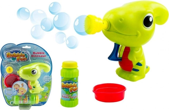 SPARKYS Bublifuková pistole Bubble Fun Dinosaurus s náplní zelená