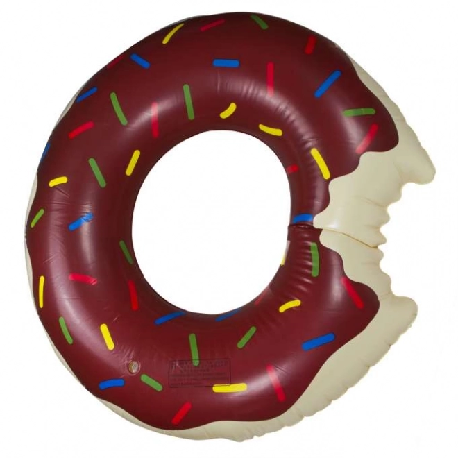 Nafukovací donut – 80 cm hnědý