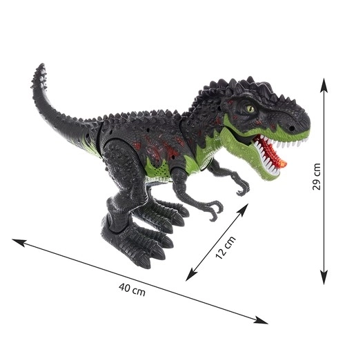 Dinosaurus T-Rex s hnízdem s vejci a dinosaury