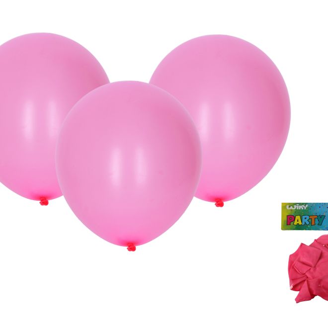 Růžové balónky nafukovací 30 cm - 10 kusů