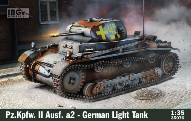 Plastikový model německého lehkého tanku Pz.Kpfw II Ausf. a2 1/35