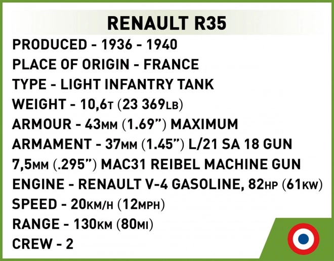 Renault R35 - Valentine IX - Polštářky Panzer I