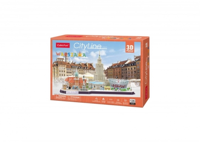 Puzzle 3D Cityline Varšava