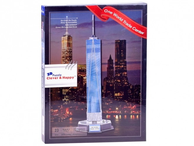 3D puzzle One World Trade Center New York