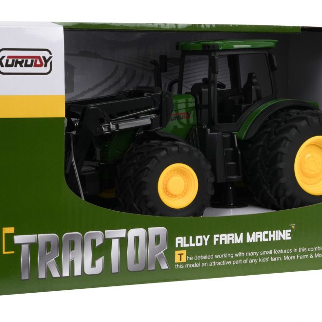 Zelený traktor s turbínou 1:24