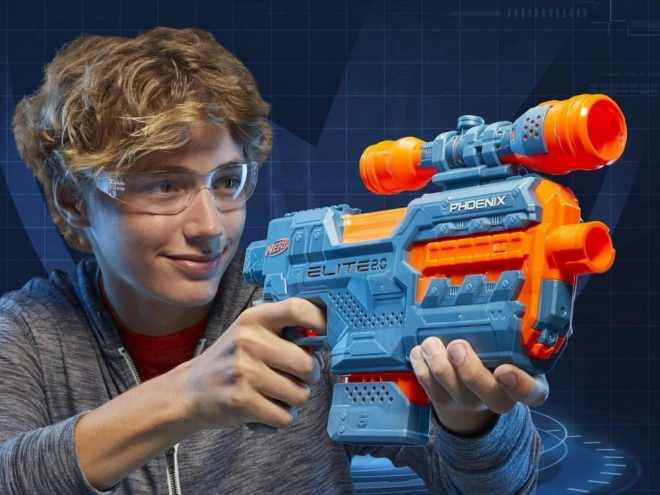 Pistole Nerf Elite 2.0 Phoenix s automatickým zaměřovačem a náboji