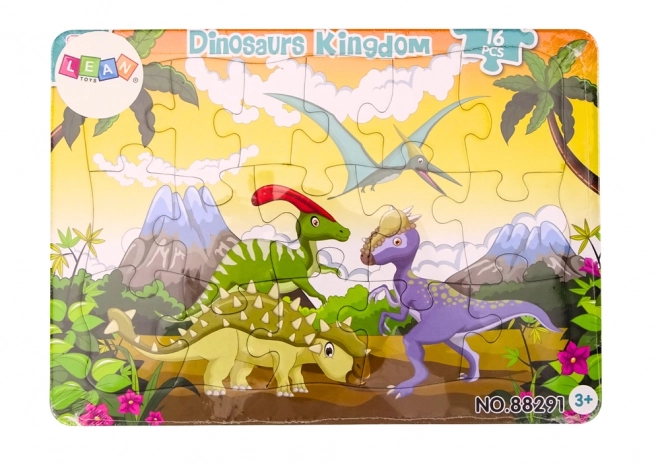 Dětské puzzle Dinosauři Barevná deska 16 El