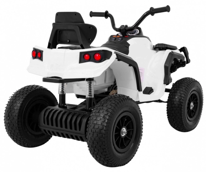 Dětská baterie ATV Air Quad White + nafukovací kola + rádio MP3 + startování zdarma