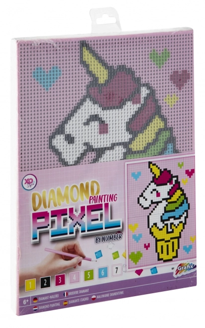 Malování Diamond Pixel na plátno