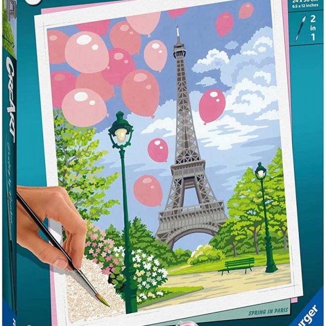 CreArt malování Jaro v Paříži