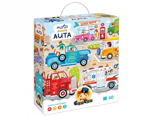 Moto puzzle Auta pro děti