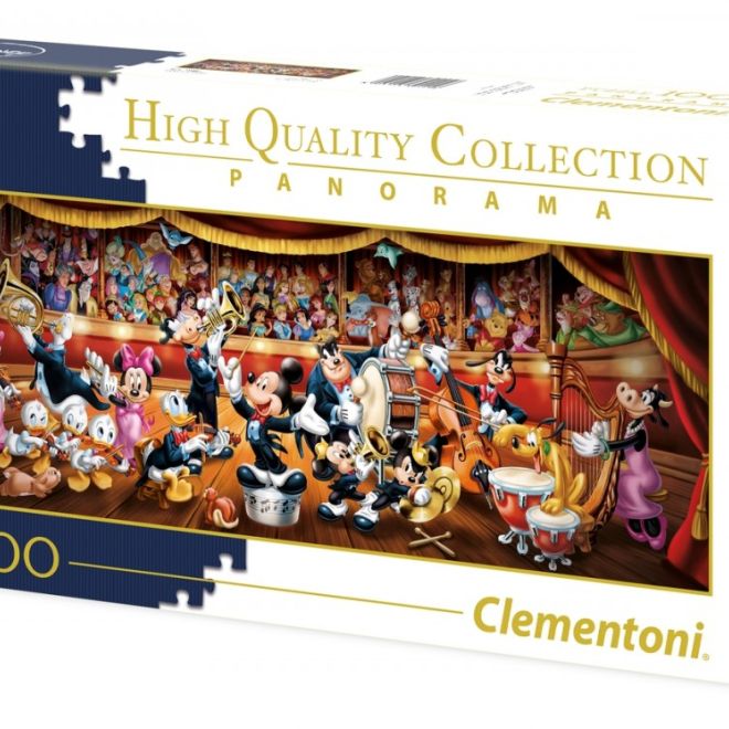 Puzzle 1000 prvků Kolekce Panorama Disney orchestr