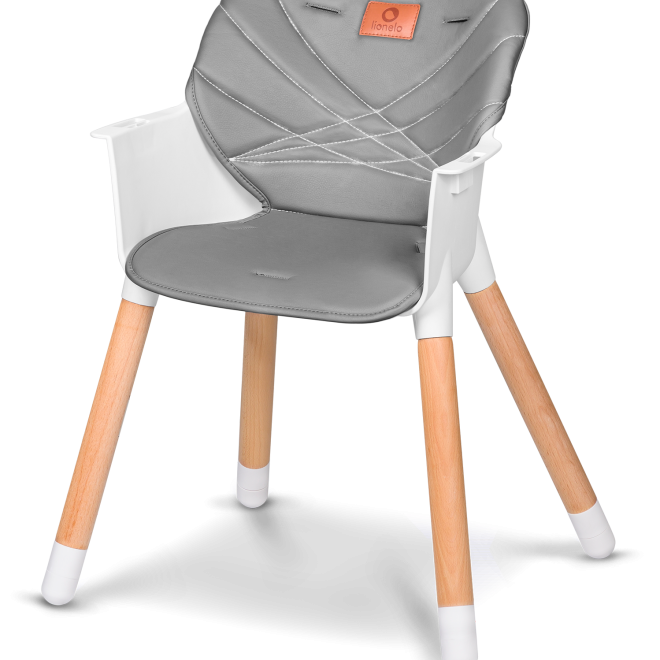 LIONELO Jídelní židlička Koen 2v1 Grey Stone