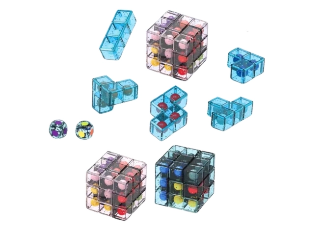Logické puzzle Cube Game Pink