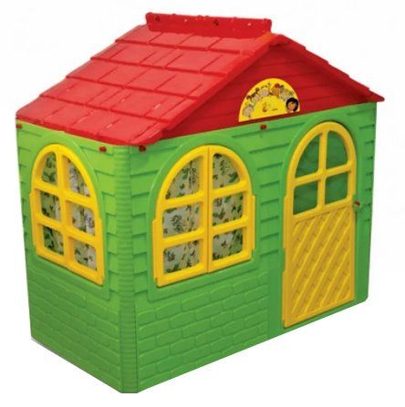 DOLONI Dětský zahradní domeček zeleno-červený (malý)