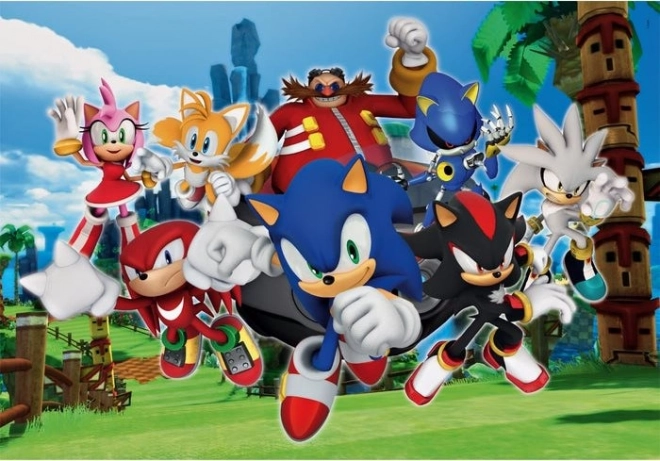 CLEMENTONI Puzzle Ježek Sonic 104 dílků