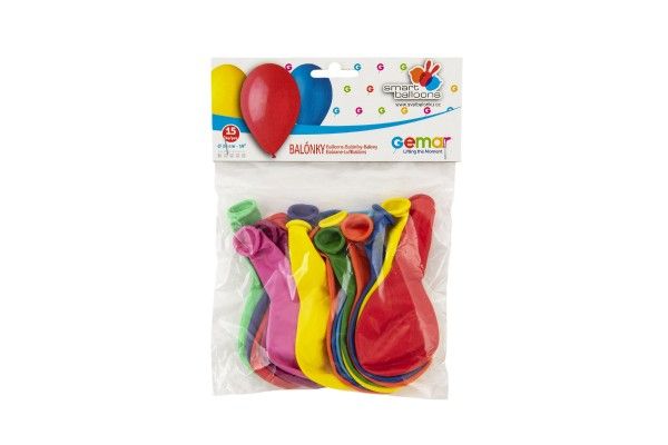 Barevné nafukovací balónky - 15 kusů