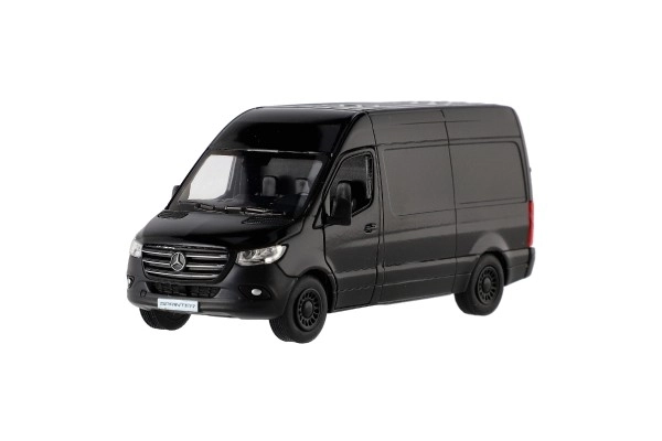 Auto/dodávka Kinsmart Mercedes-Benz Sprinter 1:48 kov/plast 12,5cm na zpětné nat. 4barvy 12ks v boxu