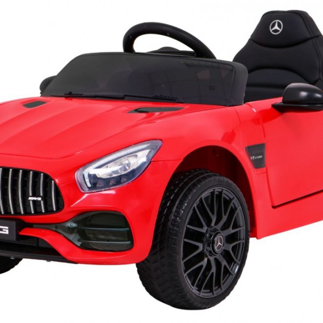 Mercedes Benz GT baterie pro děti Červená + dálkové ovládání + pomalý start + MP3 LED