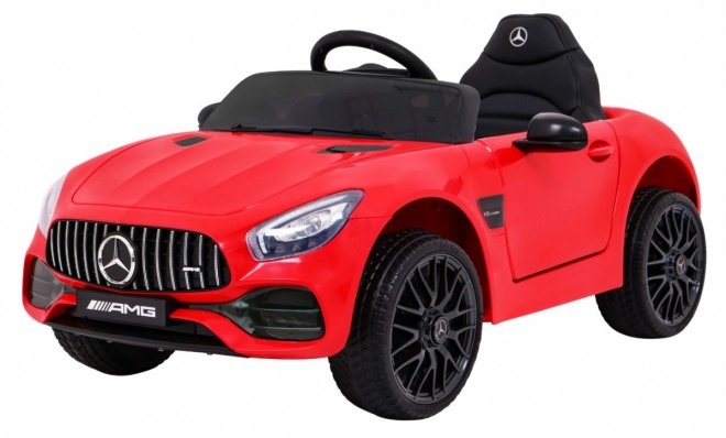 Mercedes Benz GT baterie pro děti Červená + dálkové ovládání + pomalý start + MP3 LED