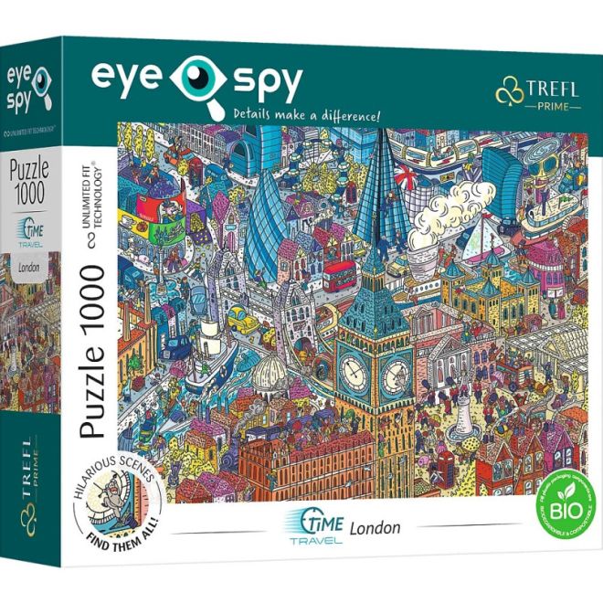 Puzzle 1000 dílků UFT EYE-SPY Cestování v čase Londýn Anglie