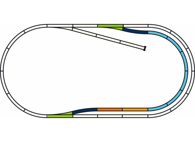 Piko Sada kolejí C (paralelní trať) s podložím - 55321