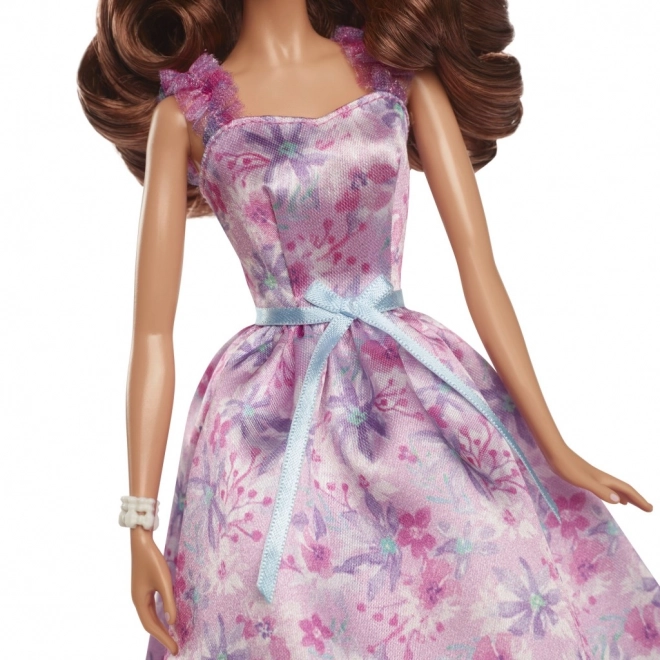 Panenka Barbie s podpisem narozeninových přání