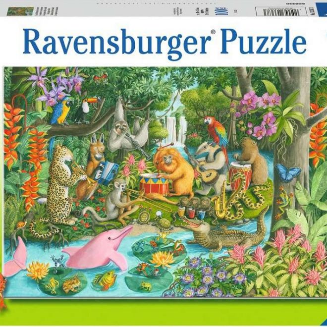 RAVENSBURGER Puzzle Kapela deštného pralesa XXL 100 dílků