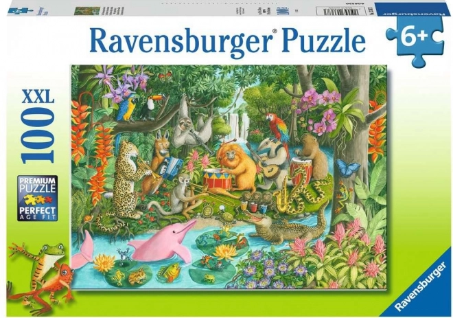 RAVENSBURGER Puzzle Kapela deštného pralesa XXL 100 dílků