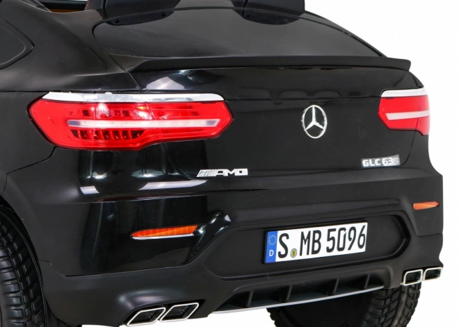 Mercedes GLC 63S dětské auto Černá + 4x4 + MP4 + LED + Eco kůže + Pomalý start + EVA