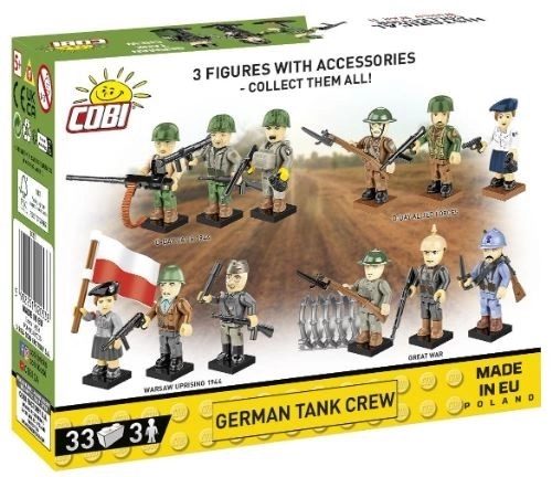 Německá posádka tanku 3 figurky