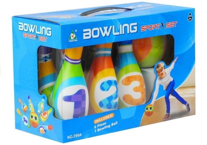 Pěnový bowling s kostkami Bowling pro batolata