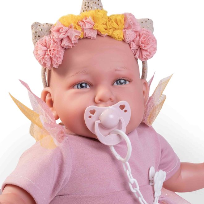 Antonio Juan 81275 Můj první REBORN DANIELA - realistická panenka miminko s měkkým látkovým tělem - 52 cm