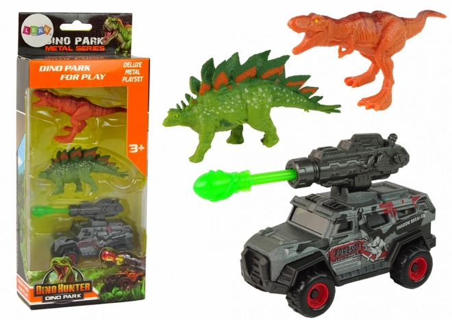 Sada figurek dinosaurů Car Rocket Green