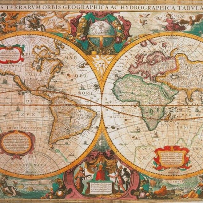 Puzzle 1000 dílků Compact Mappa Antica