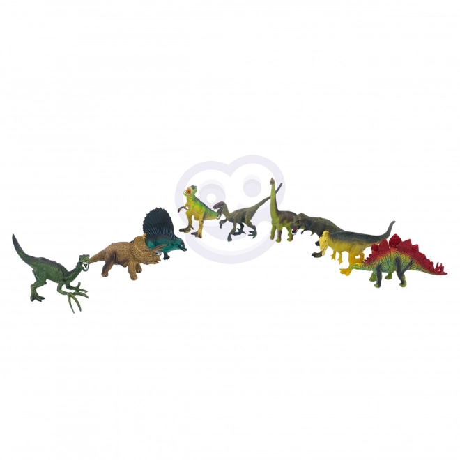 Sada figurek dinosaurů s herní podložkou a kufříkem