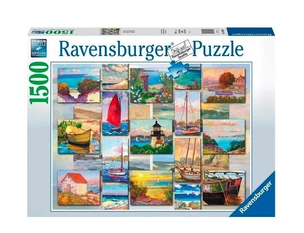 2D puzzle 1500 prvků Pobřežní koláž