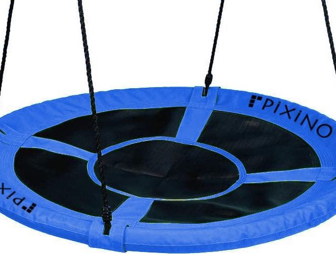 PIXINO Houpací kruh Čapí hnízdo (průměr 110cm) modrý