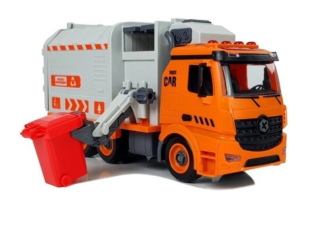 DIY Garbage Truck Set Hra na třídění odpadu Šroubovák Zvuk Světelné efekty