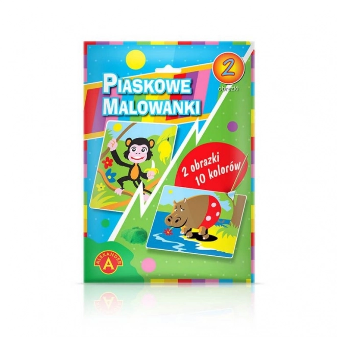 Malování na písku Hroch Monkey