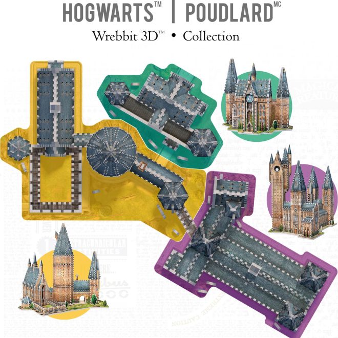 WREBBIT 3D puzzle Harry Potter: Bradavice, Astronomická věž 875 dílků