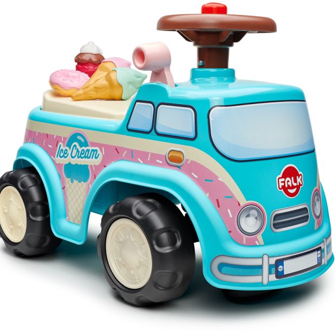 Odrážedlo zmrzlinářské auto s volantem