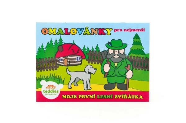 Omalovánky Moje první zvířátka lesní 8 listů 21x14,5cm MPLZ