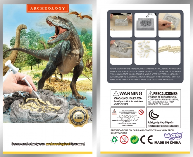 Woopie kreativní hračka kostra dinosaura archeologické vykopávky