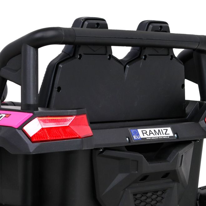Buggy UTV 2000M závodní auto na baterie růžové + MP3 zvuky světla + dálkové ovládání + pomalý start